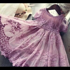 NEW Lavender Fully Lined Dress w/Tags, fits 3-4T